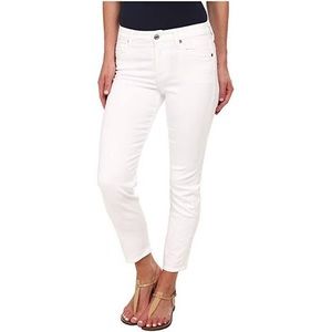 7 for All Mankind “Kimmie Crop” White Jeans
